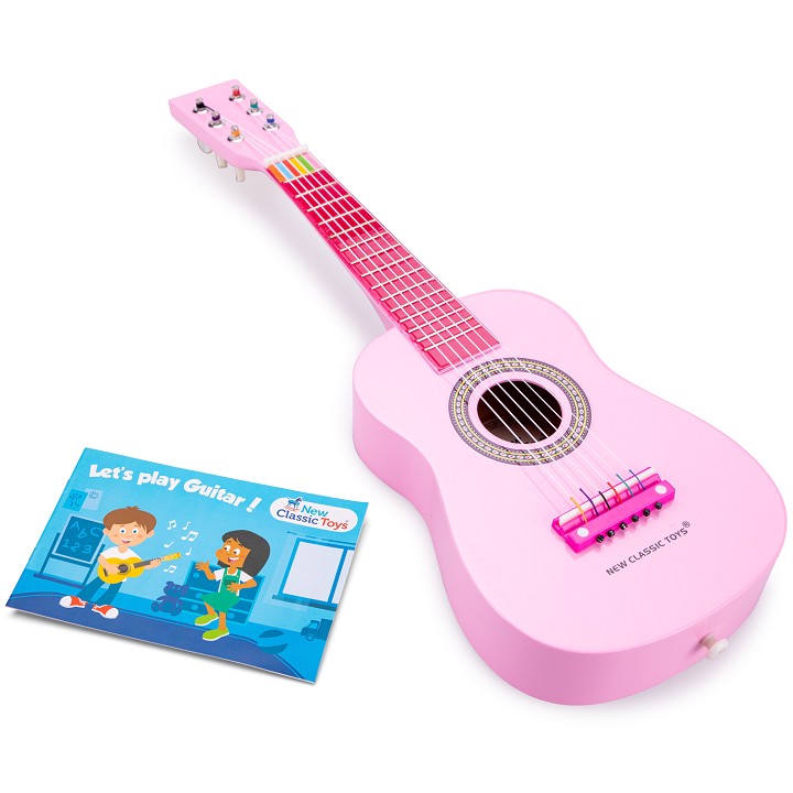 Pink outlet toy guitar